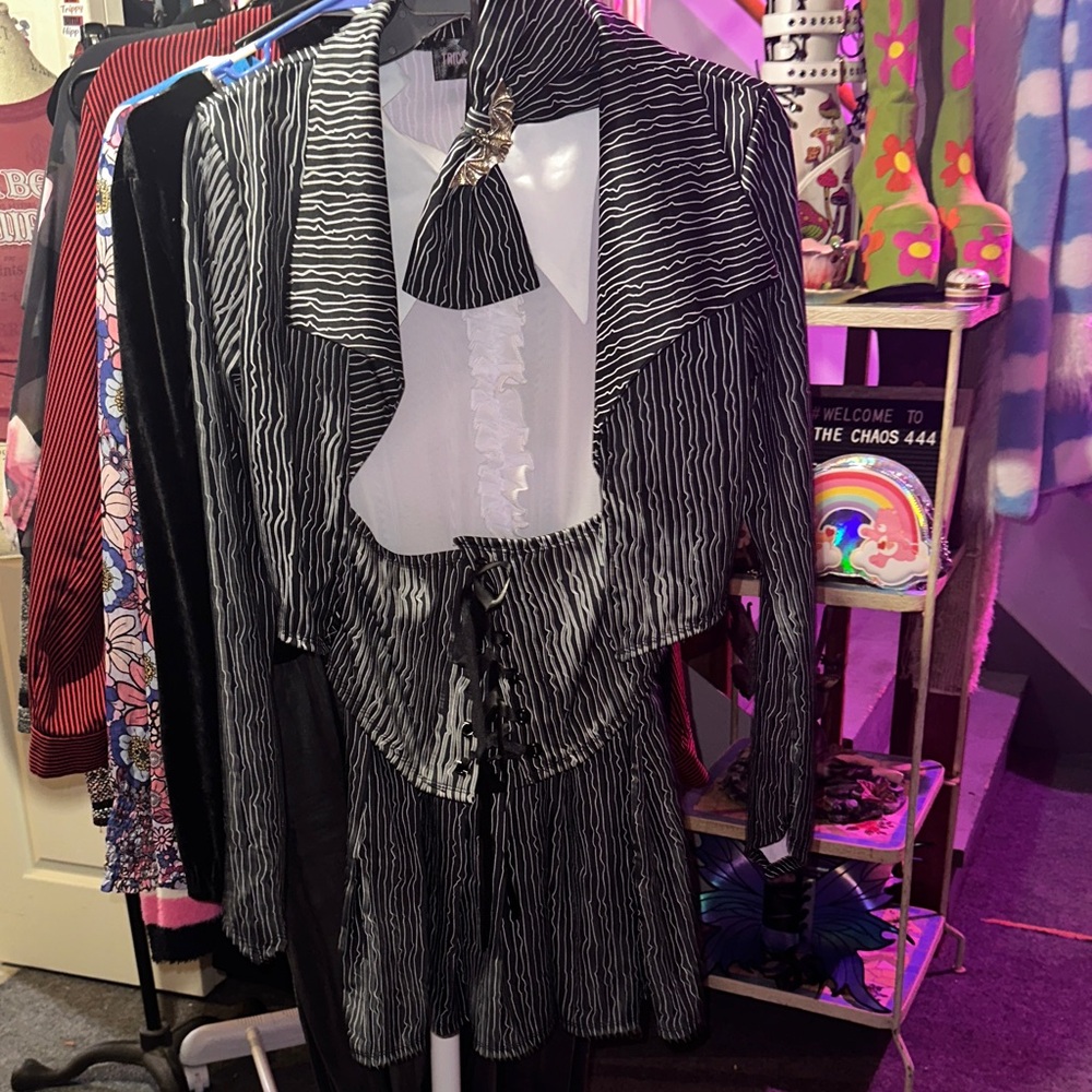 Dolls Kill Jack Skeleton Dress Woman’s Costume